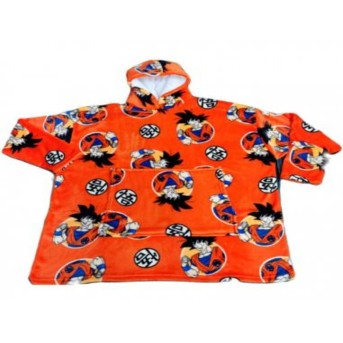 PONCHO CORAL NIÑO DRAGON BALL