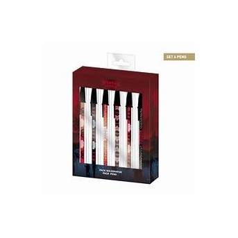 PACK 6 BOLIGRAFOS STRANGER THINGS