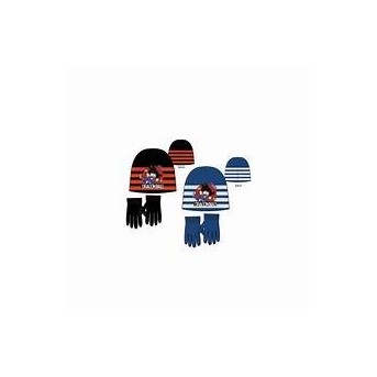 SET GORRO/GUANTES INFANTIL ROJO O AZUL, A ELEGIR DRAGON BALL