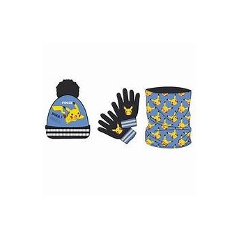 SET GORRO/GUANTES/BUFF INFANTIL POKEMON