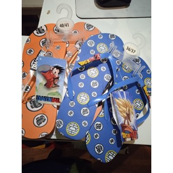 CHANCLA PLAYA DRAGON BALL NARANJA O AZUL (preguntar tallas)