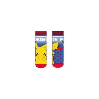 CALCETIN INFANTIL ANIDESZANTE POKEMON TALLA UNICA