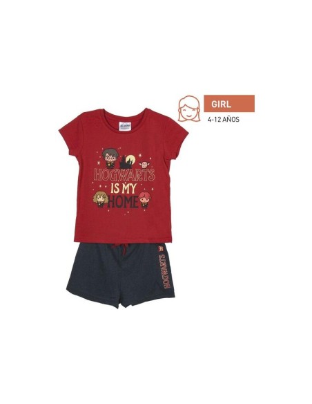 PIJAMA CORTO MUJER HOGWARTS IS MY HOME HARRY POTTER