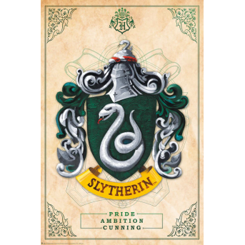 Poster Escudo Slytherin Harry Potter