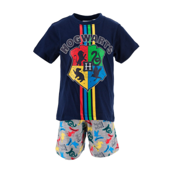 PIJAMA NIÑO NEGRO VERANO T/12 HOGWARTS HARRY POTTER